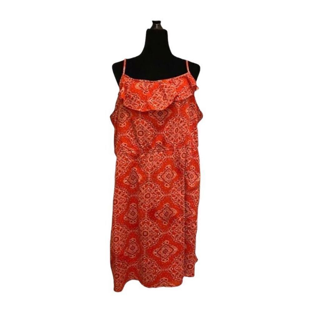 Old‎ Navy Red Bandanna Spaghetti Strap Sun Dress Size XXL